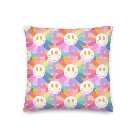 Rainbow Flower Pillow