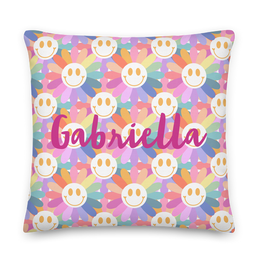 Gabriella Rainbow Flower Pillow