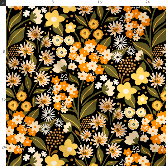 Floral Quilting, Sewing Cotton Fabric