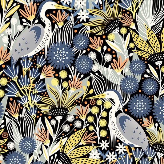 Moody Tropical Oasis Fabric- Large