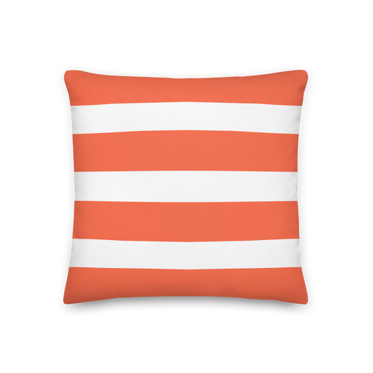 Orange Stripes Pillow