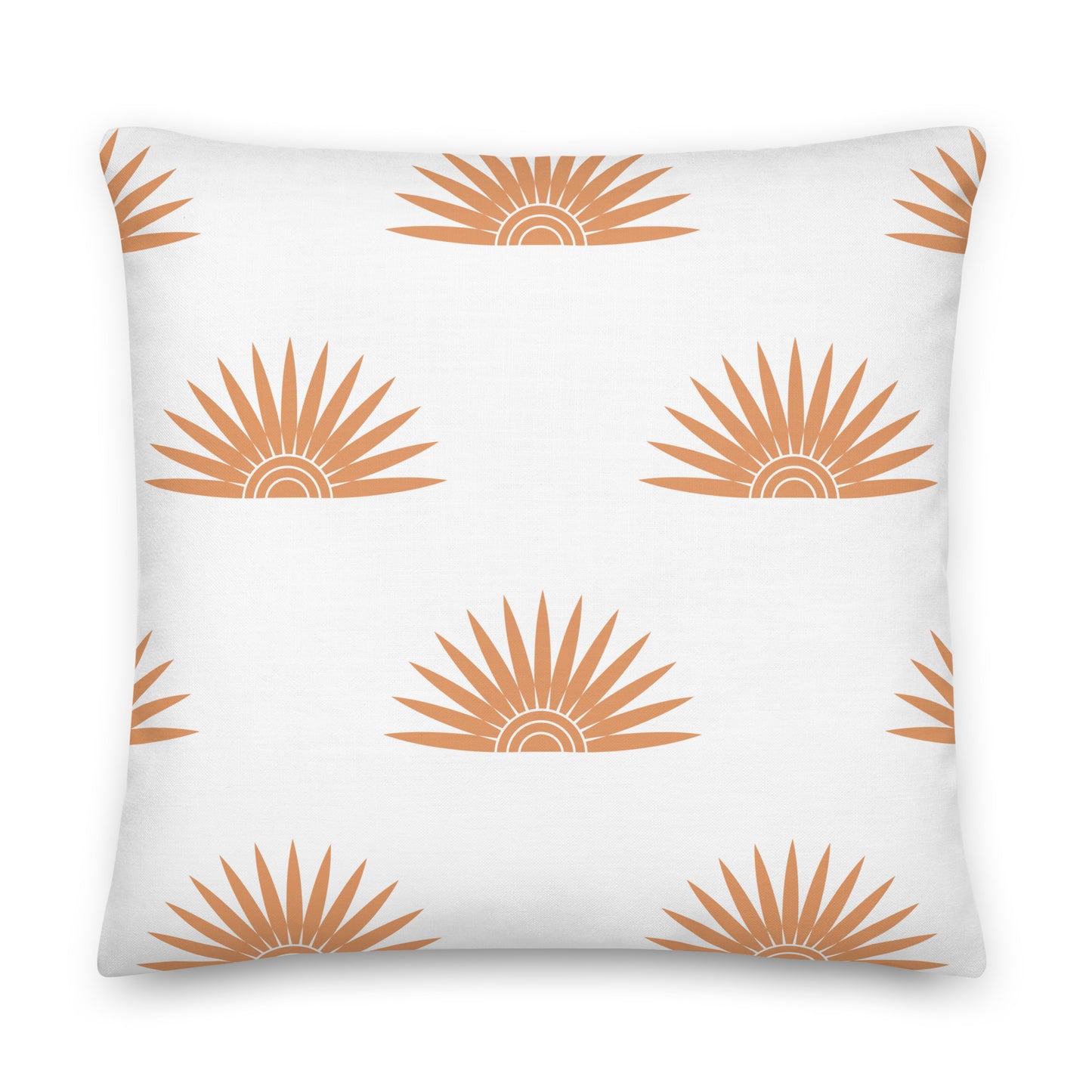Boho Palmetto Sun Rainbow Pillow