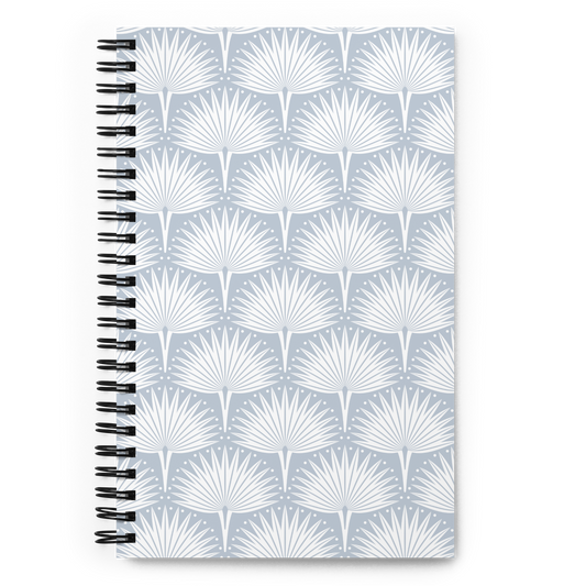 Deco Spiral Notebook Blue