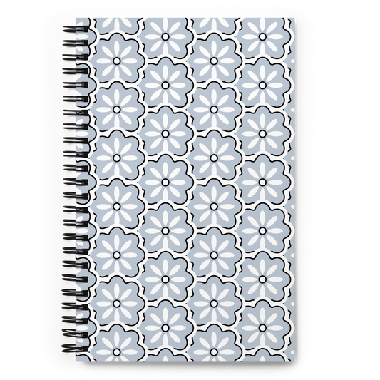 Floral Tiles Spiral Notebook, Plein Air