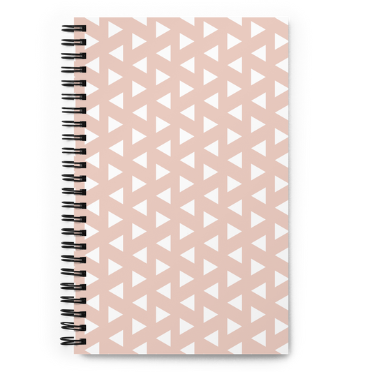 Triangle Spiral Notebook, Dogwood