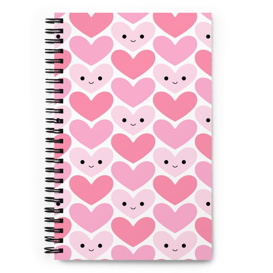 Cute Heart Spiral Notebook