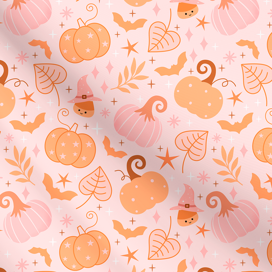 Groovy Halloween Pumpkins Fabric