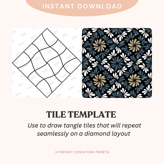 Procreate Tile Template – Create Seamless Magic in minutes! – Digital Download ✨