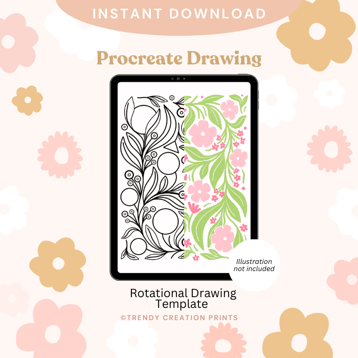 Procreate Notes Template Procreate Drawing Template – Download – Trendy Creation Prints