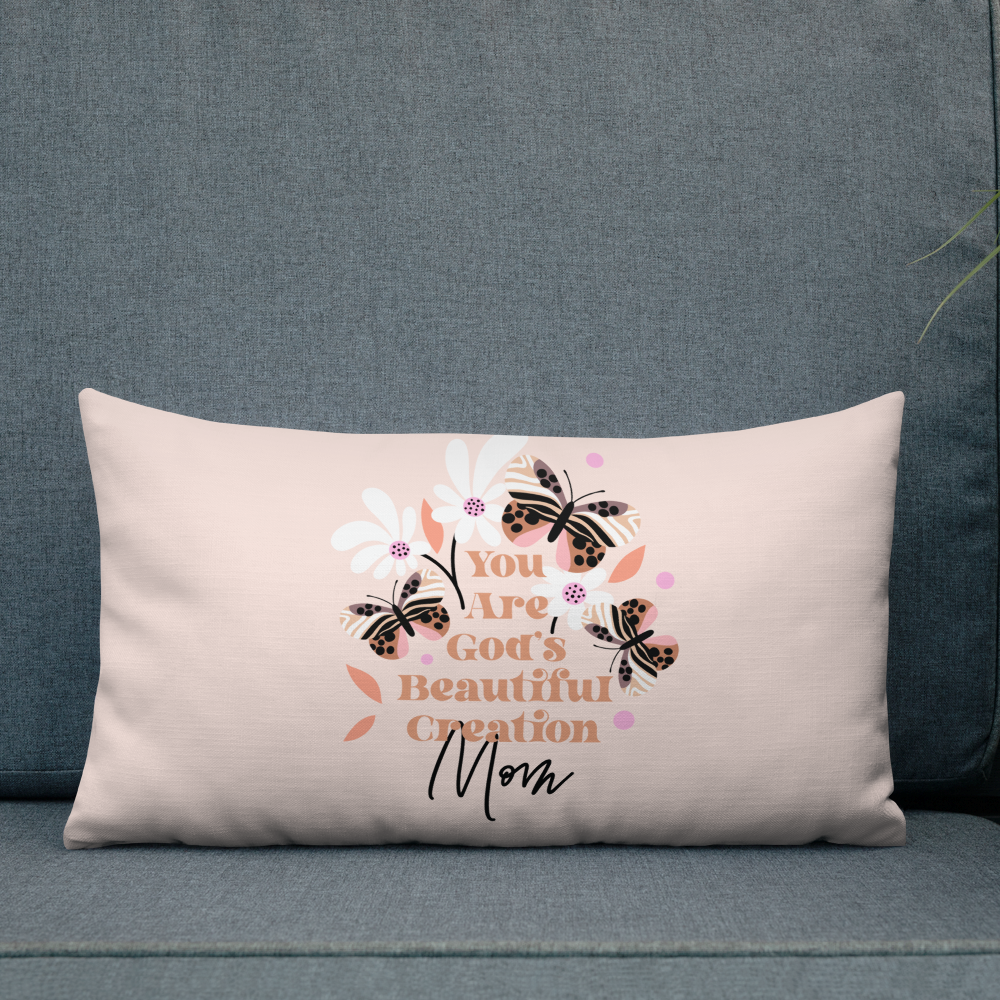 Mom Gift Pillow, Beige