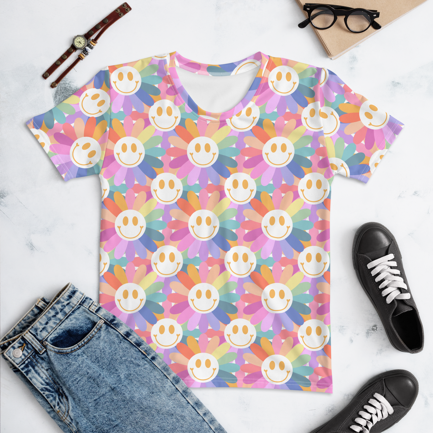 Rainbow Flower Women's T-shirt