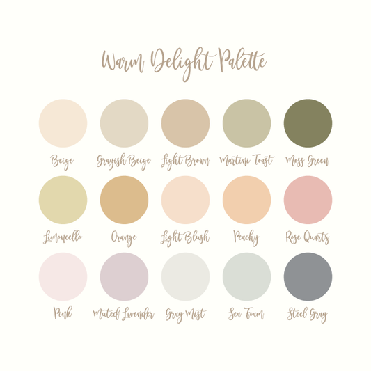 Instant Download Warm Delight Procreate Color Palette
