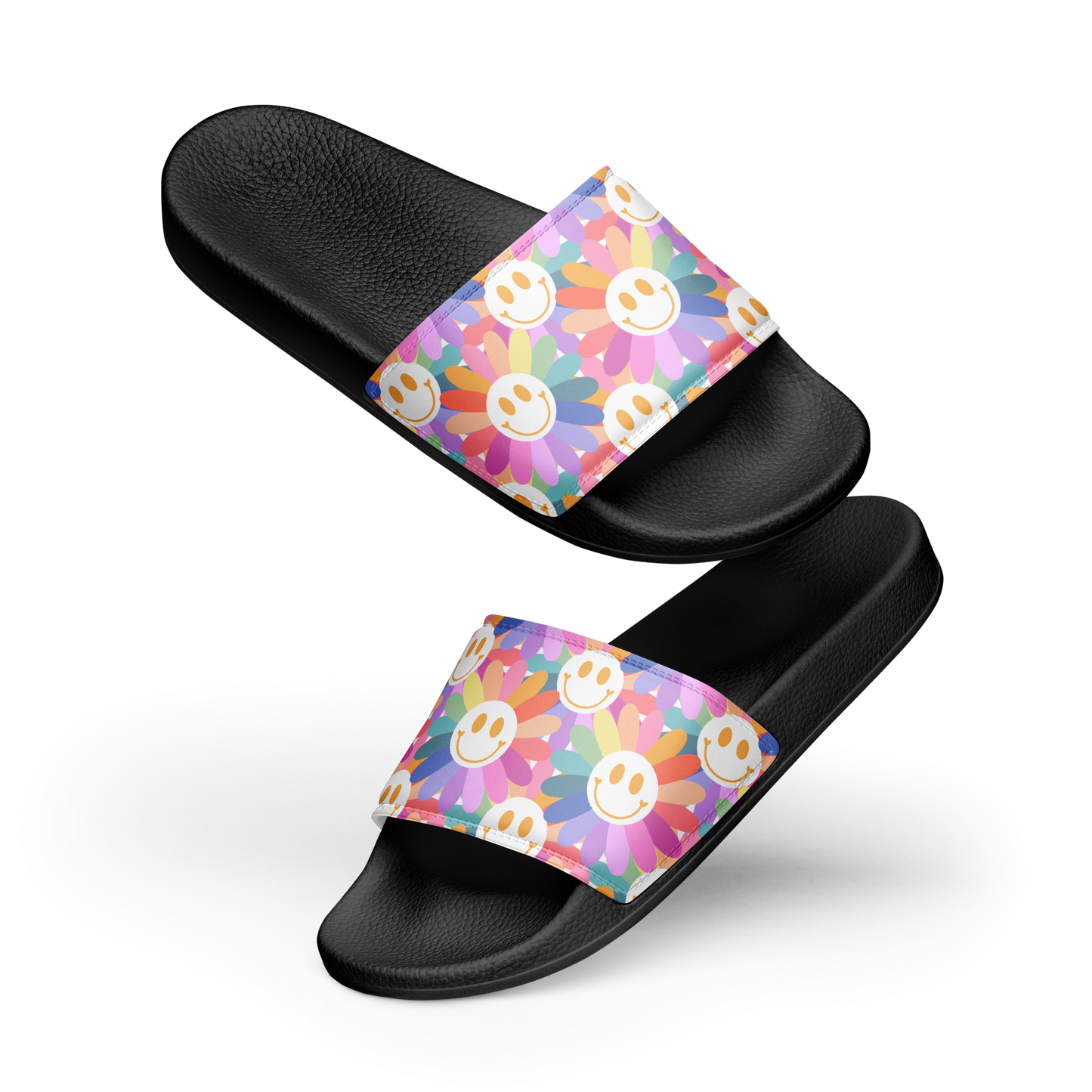Rainbow Flower Women's slides