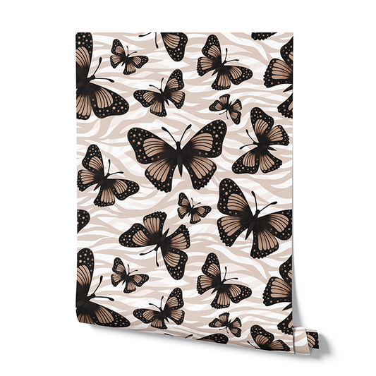 Butterfly Zebra Print