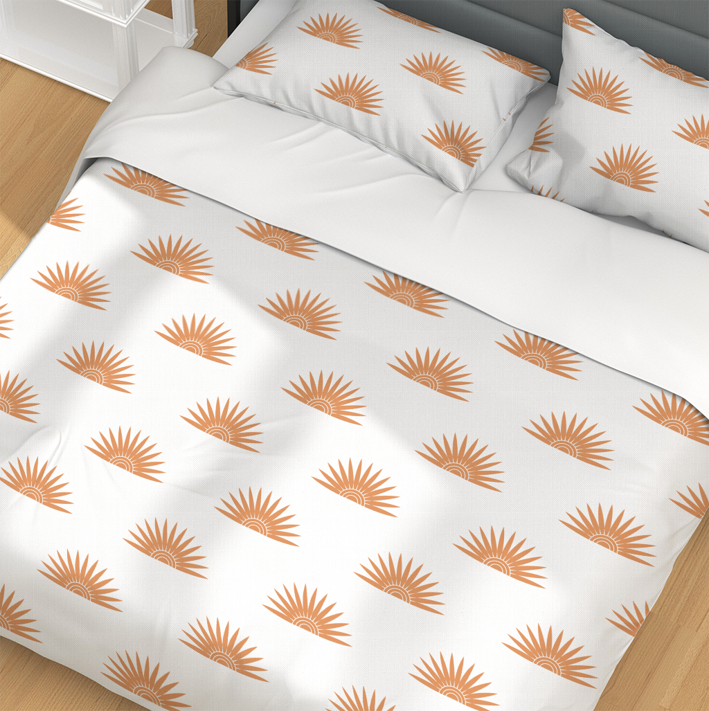 Palmetto Sun Rainbow© Duvet Covet Set Boho