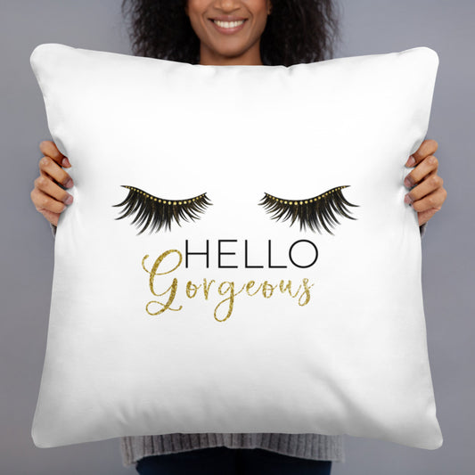 Hello Gorgeous Deluxe Throw Pillow