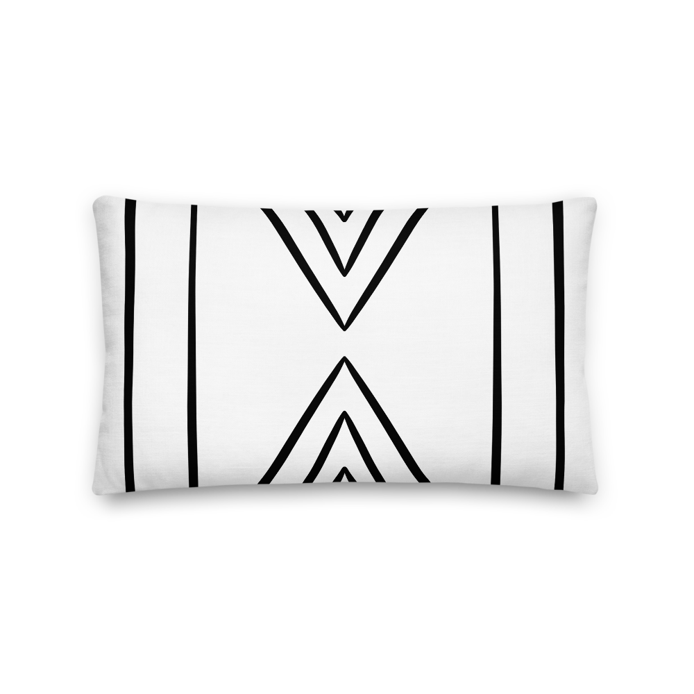 Minimalist Tribal Boho Lumbar Pillow