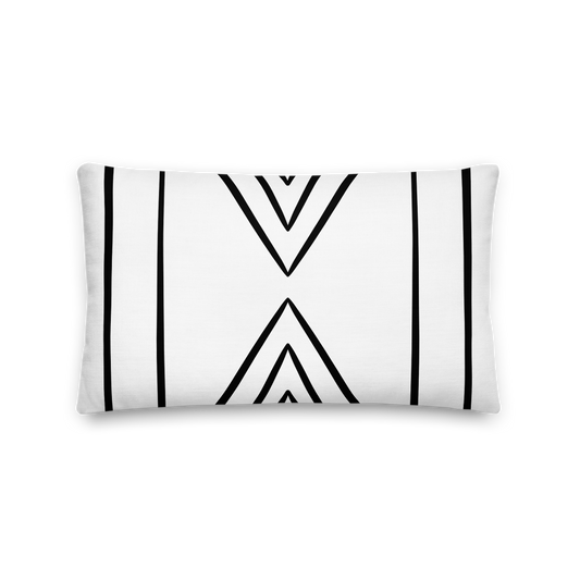 Minimalist Tribal Boho Lumbar Pillow