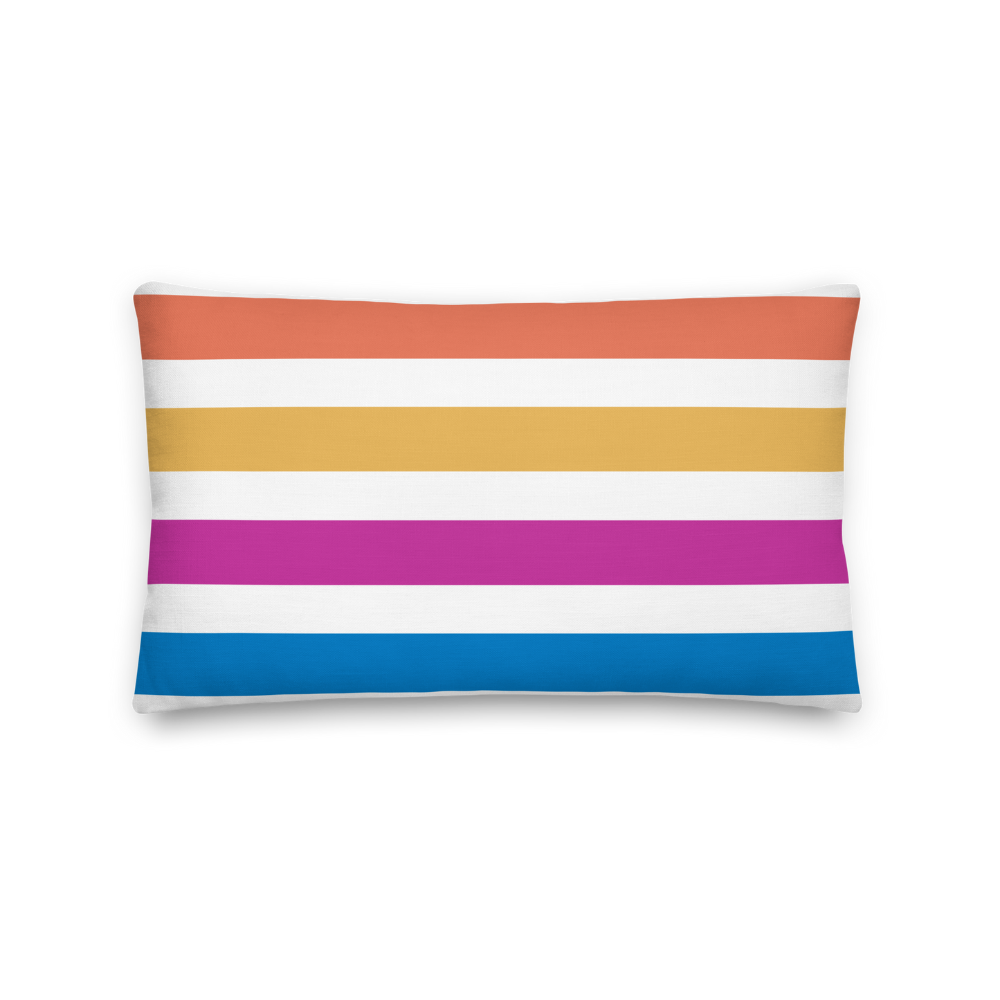 20" x 12" Rainbow Stripes Relax Pillow