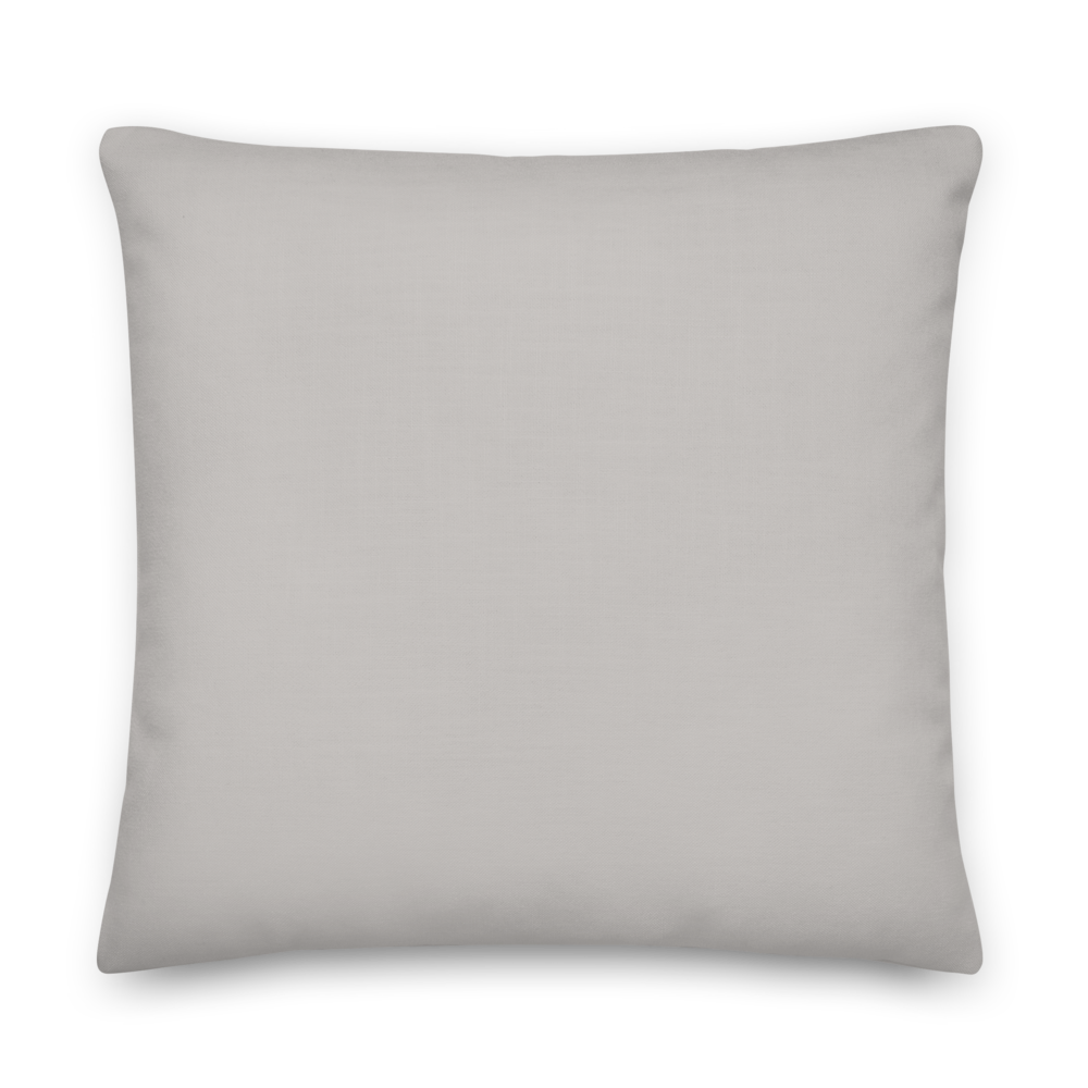 Light Gray Throw Pillow