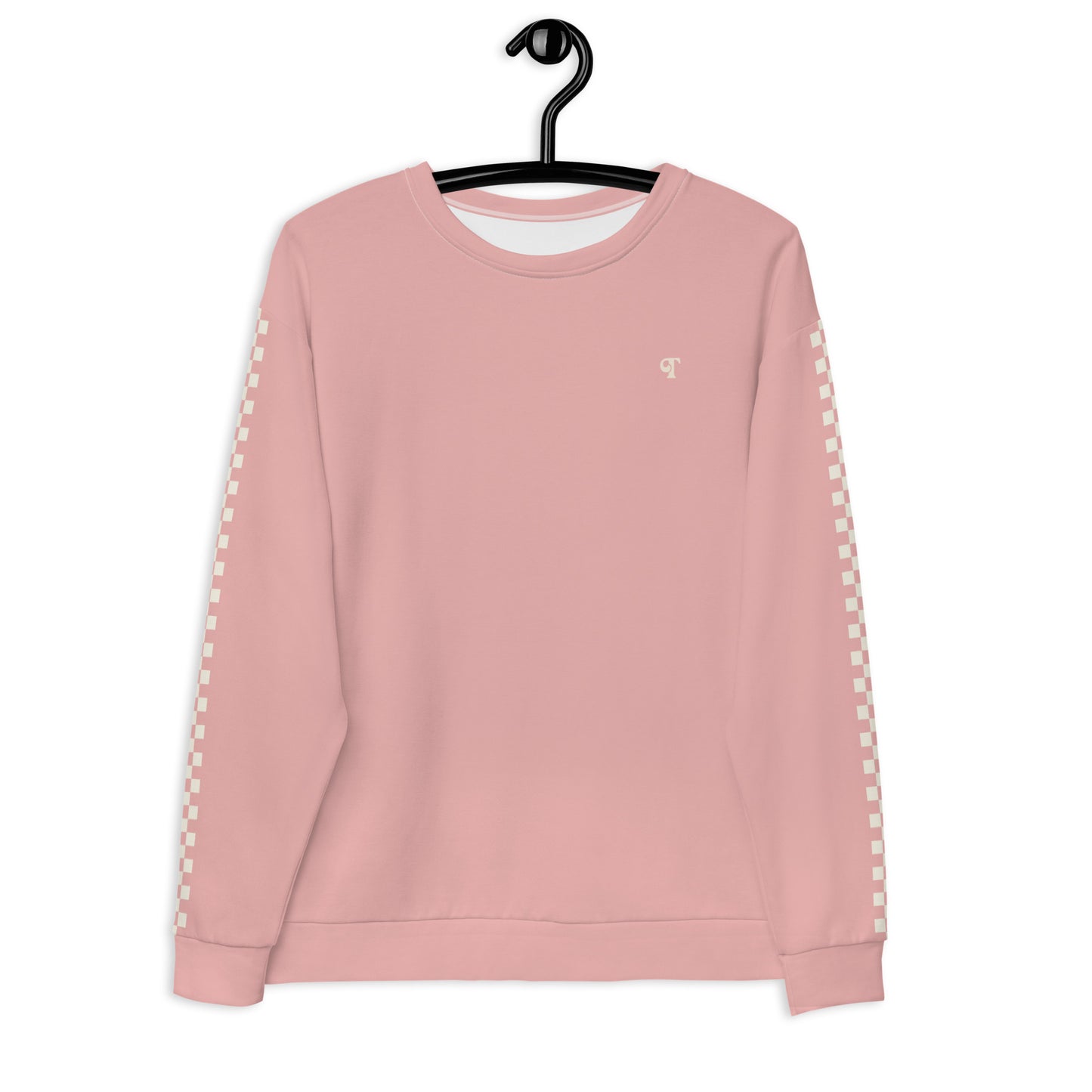 Trendy Checker Pink Sweatshirt