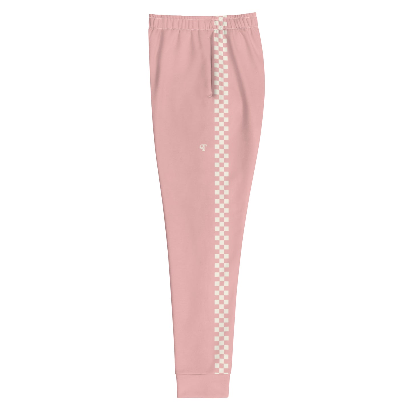 Trendy Women's Retro Checker Pink - Slim Fit Joggers